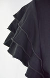 Black Frilled Sleeve Elegant Basic Summer Top | Cousin Billie