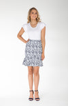 Frilled Pencil Skirt | Navy and White | Fun and Feminine Women's Fashion Online Australia